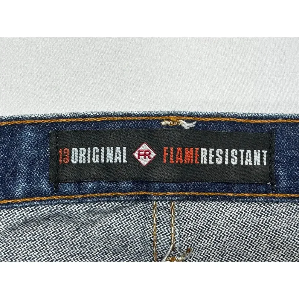 Wrangler FR Men's 13 Original Straight Leg Blue Denim Jeans‎ - Size 40x32.5